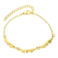 Wasserfest Armband aus vergoldetem Stahl - OCEANA