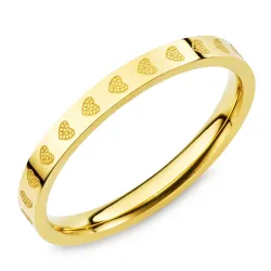 Wasserfest Ring aus vergoldetem Edelstahl - OCEANA