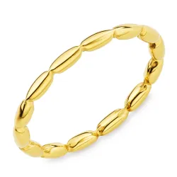 Wasserfest Ring aus vergoldetem Edelstahl - OCEANA