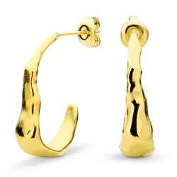 Wasserfester Halbkreolen in vergoldetem Stahl - OCEANA