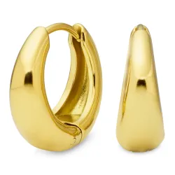 Wasserfester Halbkreolen in vergoldetem Stahl - OCEANA