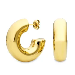 Wasserfester Halbkreolen in vergoldetem Stahl - OCEANA