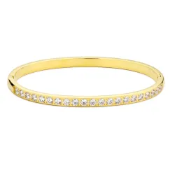 Wasserfest Zirkon Armband aus vergoldetem Stahl - OCEANA