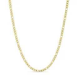 Wasserfest Figarohalskette aus vergoldetem Edelstahl 45 cm x 3 mm  - OCEANA