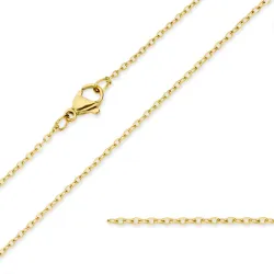 Wasserfest Halskette aus vergoldetem Edelstahl 45 cm x 1,4 mm  - OCEANA