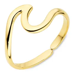 Wasserfest justierbar Ring aus vergoldetem Edelstahl - OCEANA