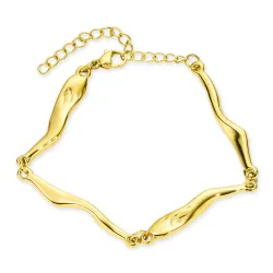 Wasserfest Armband aus vergoldetem Stahl - OCEANA