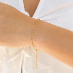 Wasserfest Singapore Armband aus vergoldetem Edelstahl  x 2,0 mm  - OCEANA