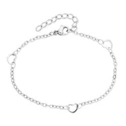 Wasserfest Herz Armband aus Stahl  x 5,0 mm  - OCEANA