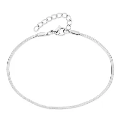 Wasserfest Schlangenarmband aus Stahl  x 1,5 mm  - OCEANA