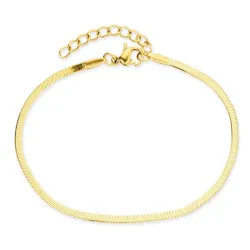 Wasserfest Schlangenarmband aus vergoldetem Edelstahl  x 2,0 mm  - OCEANA