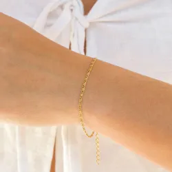 Wasserfest Armband aus vergoldetem Edelstahl  x 1,8 mm  - OCEANA