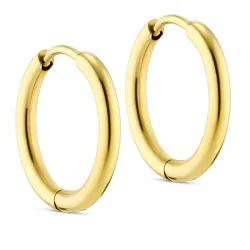 10 mm Wasserfester Kreole in vergoldetem Stahl - OCEANA