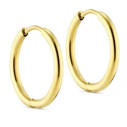 12 mm Wasserfester Kreole in vergoldetem Stahl - OCEANA