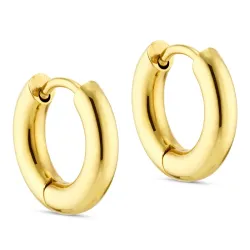 14 mm Wasserfester Kreole in vergoldetem Stahl - OCEANA