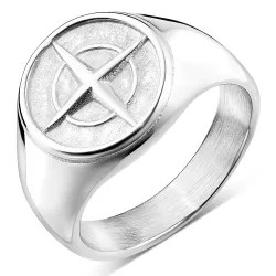 Wasserfest Stern Ring aus Stahl