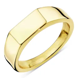 Wasserfest Ring aus vergoldetem Edelstahl