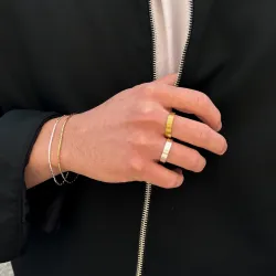Wasserfest Ring aus Stahl