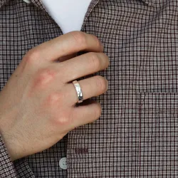 Wasserfest Ring aus Stahl