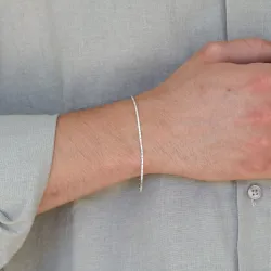 Wasserfest Armband aus Stahl  x 1,5 mm 