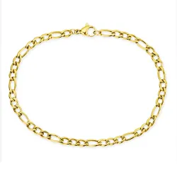 Wasserfest Armband aus vergoldetem Edelstahl  x 4,0 mm 