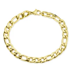 Wasserfest Armband aus vergoldetem Edelstahl  x 7,0 mm 