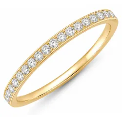 Wasserfest Zirkon Ring aus vergoldetem Edelstahl - OCEANA