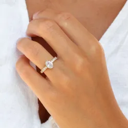 Wasserfest Ring aus vergoldetem Edelstahl - OCEANA