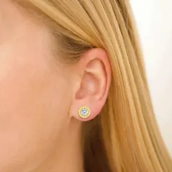 8 mm Wasserfester Ohrstecker in vergoldetem Edelstahl - OCEANA