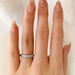 Memoirering aus rhodiniertem Silber