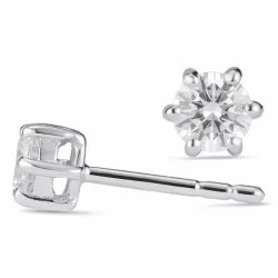 4,5-5 mm Zirkon Ohrstecker in Silber