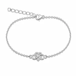 Herz infinity Armband aus Silber