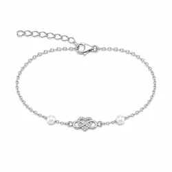 Herz infinity Armband aus Silber