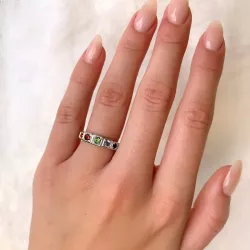 Fingerringe Silber Ring aus rhodiniertem Silber