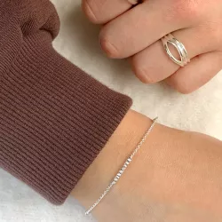 Armband aus Silber 17 plus 3 cm x 2,0 mm