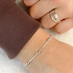 Kugelkettenarmband aus Silber  x 4,1 mm