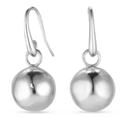 lange Kugel Ohrringe in Silber