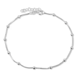 Kugelkettenarmband aus Silber 24 plus 3 cm x 3,1 mm
