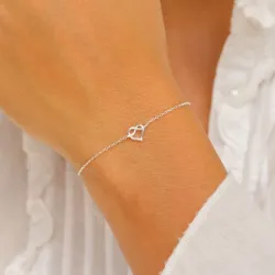 Herz Armband aus Silber und Anhänger aus Silber