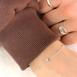 Stern Armband aus Silber und Anhänger aus Silber