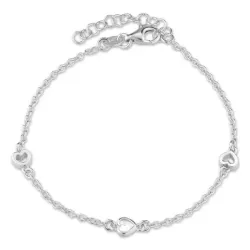 Herz Armband aus Silber und Anhänger aus Silber