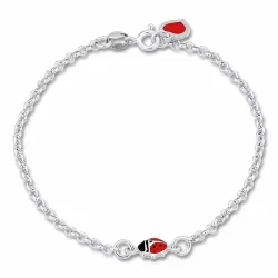 Marienkäfer Armband aus Silber und Anhänger aus Silber