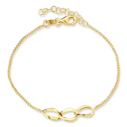 Armband aus vergoldetem Sterlingsilber und Anhänger aus vergoldetem Sterlingsilber