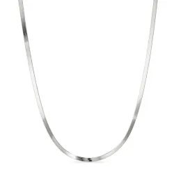 Flach Schlangenhalskette aus Silber 40 plus 5 cm x