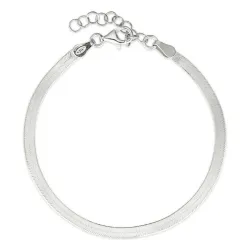 Flach Schlangenarmband aus Silber  x 