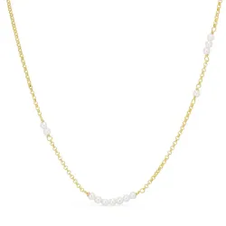 Halskette aus vergoldetem Sterlingsilber 40 plus 5 cm x 3,0 mm