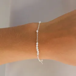 Perle Armband aus Silber  x 3,0 mm