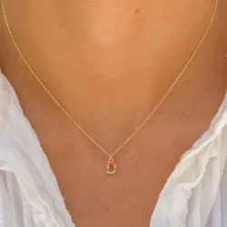 buchstab d Halskette aus vergoldetem Sterlingsilber - My Letter