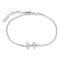 familie Armband aus Silber und Sohn - Tochter aus Silber