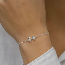 familie Armband aus Silber und Sohn - Tochter aus Silber
